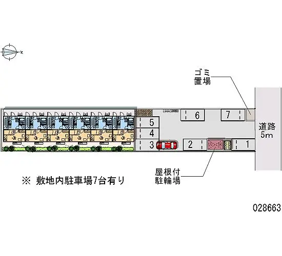 ★手数料０円★名古屋市北区西味鋺１丁目　月極駐車場（LP）